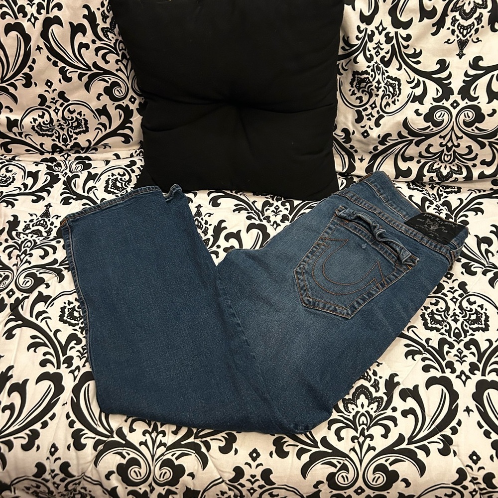 True Religion Men's Relaxed Blue Jeans